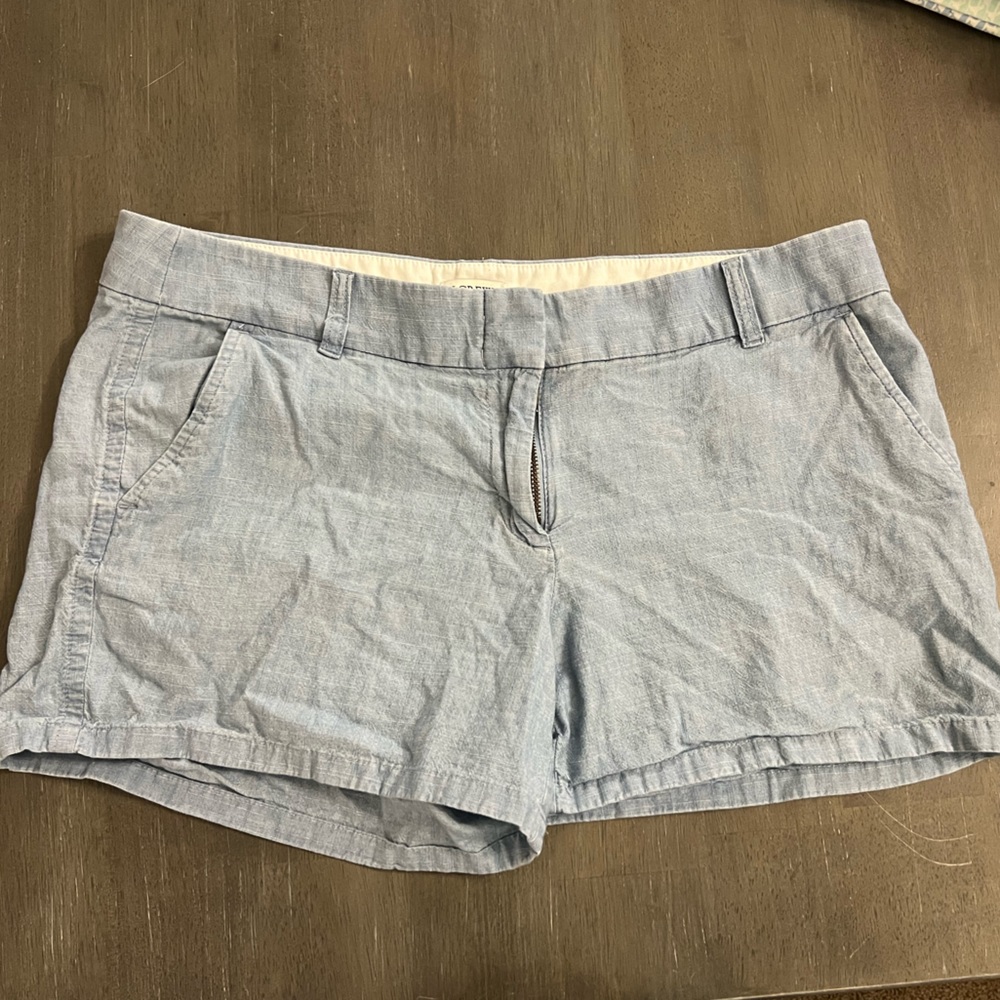 J Crew size 10 Blue Cotton Shorts